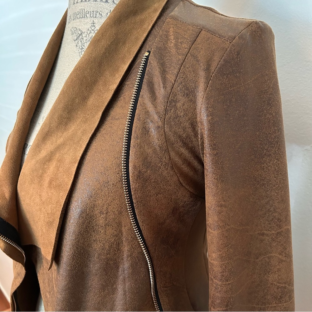 Zara Faux Suede Over Shirt XS NWT - Picture 2 of 8